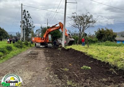 Avanza la ampliación del anillo vial en el Barrio Cuncun con apoyo del GAD Quimiag y la Prefectura de Chimborazo