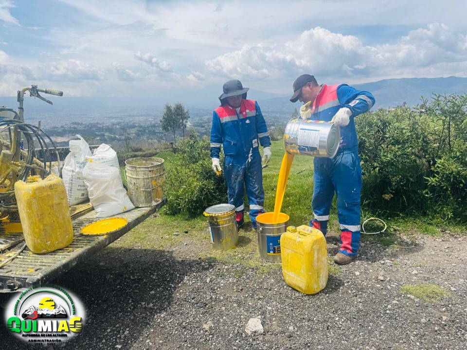 Señalización De La Vía Quimiag-Chambo Tanto Horizontal Como Vertical
