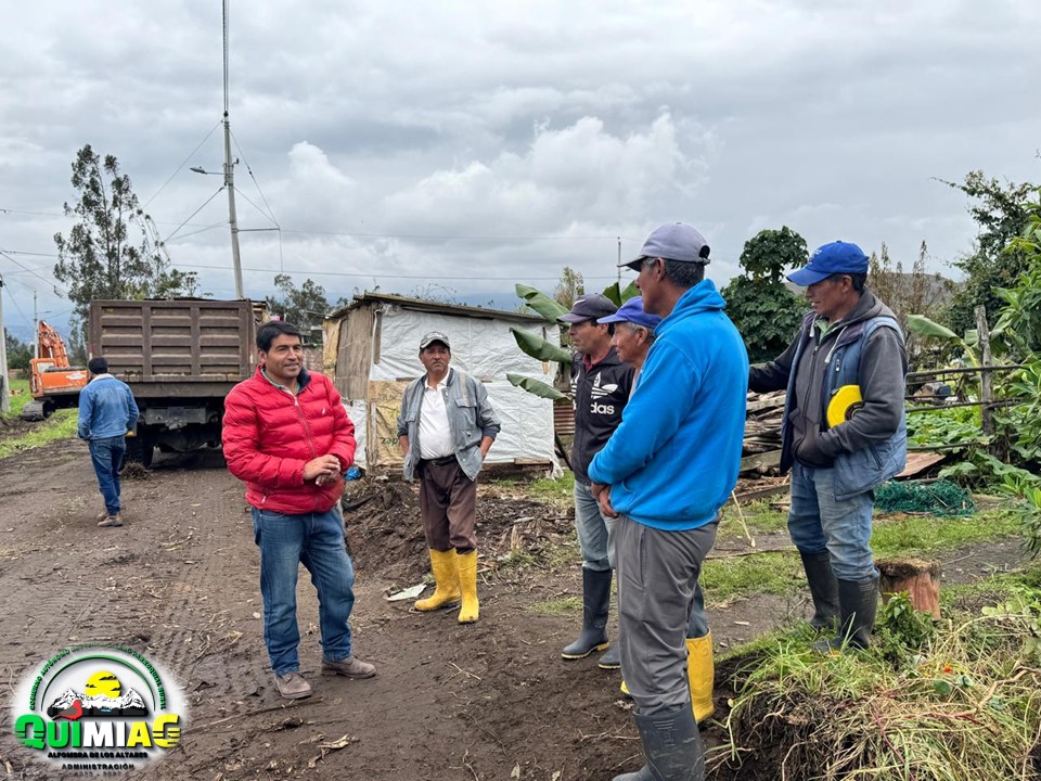 GAD Quimiag y Prefectura de Chimborazo continúan con la ampliación del anillo vial en la parroquia